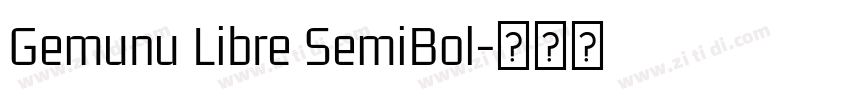 Gemunu Libre SemiBol字体转换